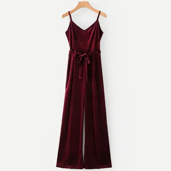 ladies velvet jumpsuit
