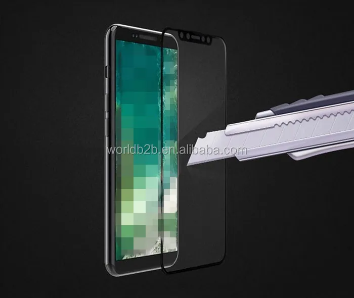 Ultra-Clear High Definition (HD) Full Coverage Tempered Glass Screen Protectors for iPhone X