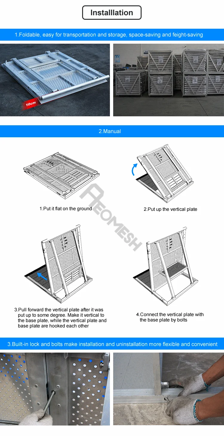 AEOMESH Stand Fence / Aluminum Mojo Barricade