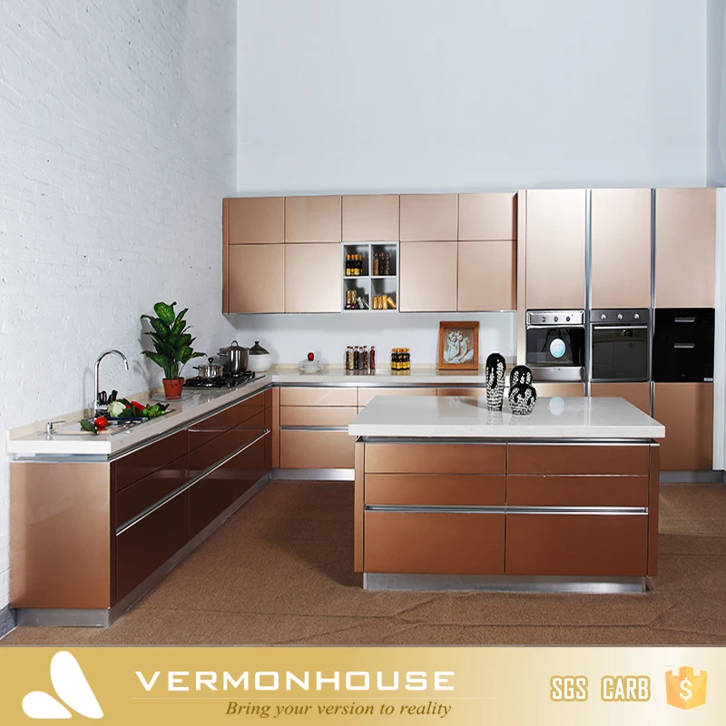 Vermont China Fábrica de Oro Champán Color Laca Mueble De Cocina de ... Vermont China Fábrica de Oro Champán Color Laca Mueble De Cocina de ...