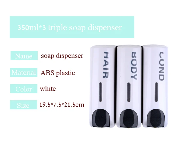 Distributeur de savon Hair /& Body II MONTAGE MURAL VERROUILLABLE BLANC SOAP DISTRIBUTEUR