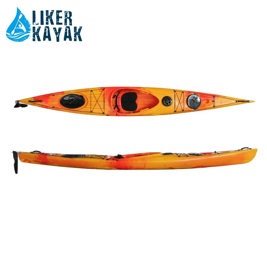 Hot Sale 4.5m Single Sit In Sea Kayak Racing Ocean Kayak Wholesale