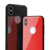 For iPhone X Tempered Glass Case, Shenzhen Factory 9H Tempered Glass Back Shell Hybrid Case