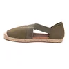 Manufacturer custom canvas with elastic casual fashion flat womens espadrille
