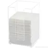 Clear Quarter Fold High Stack Classic Napkin Holder Tissue Box Acrylic