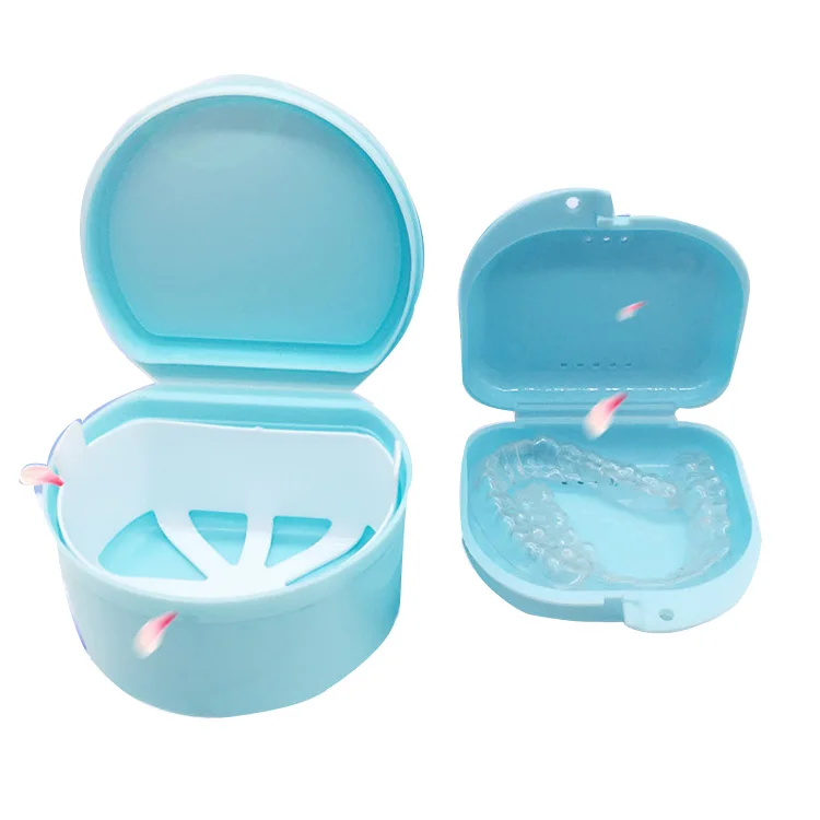 Wholesale Dental Suppliers Round Denture Boxes/denture Containers/teeth