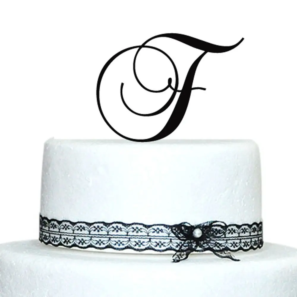 Buy Initials Wedding Cake Topper Letter Cake Topper Wedding Cake Topper A B C D E F G H I J K L M N O P Q R S T U V W X Y Z Silver In Cheap Price On Alibaba Com