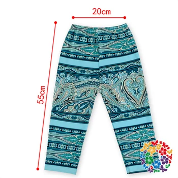 2019 Turquesa Azteca De Bebe Chica Apretado La Pierna Pantalones