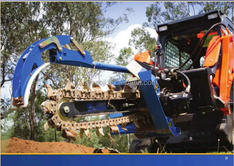 trencher/沟 trencher/trench 沟挖掘机机/不同的中国拖拉机出售