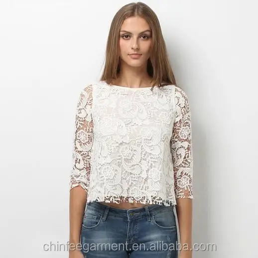 blusas tres cuartos