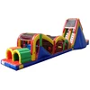 Popular giant adults race game inflatable obstacle course castle slide for kids commercial inflatable bounce