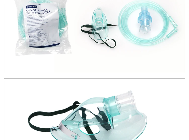 CE ISO Approved Medical Grade PVC Disposable Nasal With Tubing Nebulizer Mask