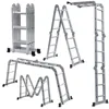 15.5 Ft. Folding Multipurpose House hold Industrial Multi utility Aluminium Step Self supported Platform Ladder (470 Cm)