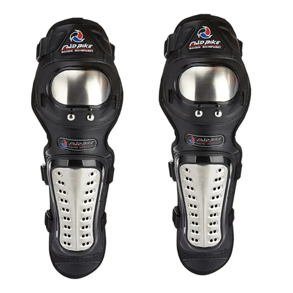 6-Piece Motorcycle Protection Set - Alloy Steel Knee & Elbow Pads With Gloves For Dirt Bike, Motocross, MTB