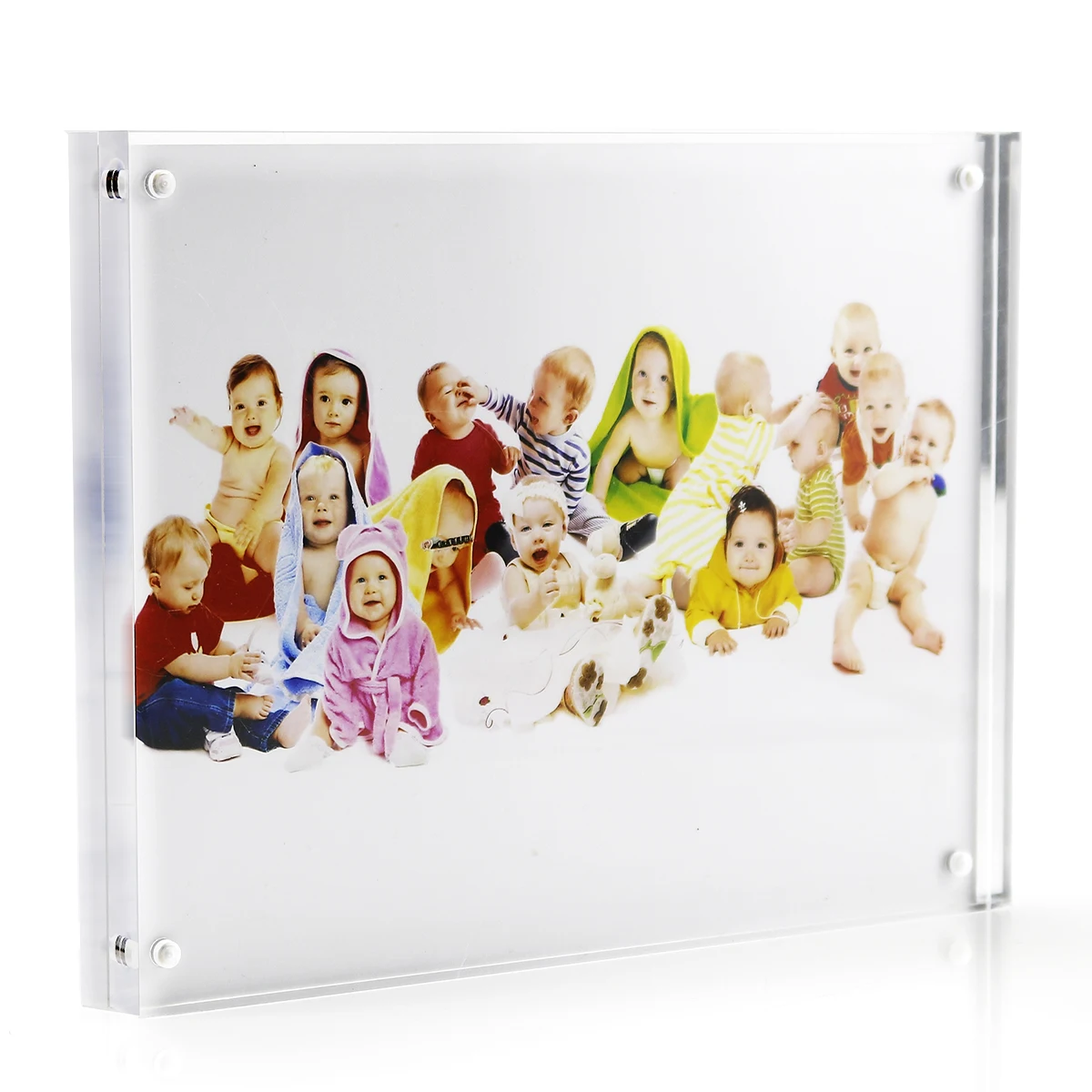 Acrylic Photo Frame 4 X 6,5 X 7 And 6 X 8,8 X 10 Clear Picture