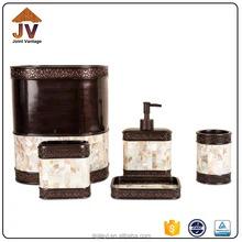 polyresin hand painting shell ceramic bathroom accessories sets dubai style - Bathroom Accessories Dubai polyresin hand painting shell ceramic bathroom accessories sets dubai style - Bathroom Accessories Dubai