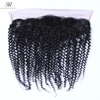 Full cuticle long lift time fast delivery bleach knots 13*4 frontal lace closure ear to ear lace frontal kinky curly frontal