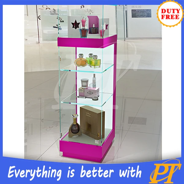Parfum butik display showcase parfum rak  display layar 