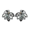 AIDAILA Jewelry Factory Flower Ear Ring Petal Shaped Glass Double Sided Stud Earrings
