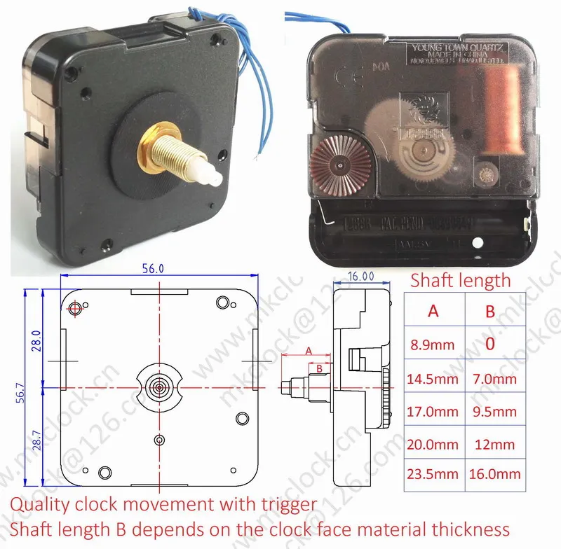 quartz clock movements