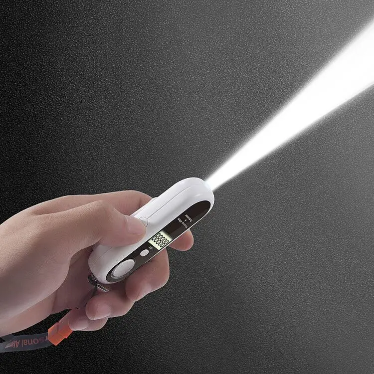 Personal Keyring Protection Attack alarm running night pedometer & personal alarm