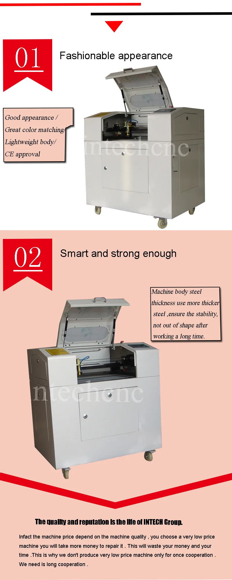Newest 500*300mm laser engraving machine 50w