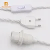 VDE Cord Set With Plastic Lamp Holder And EU Plug