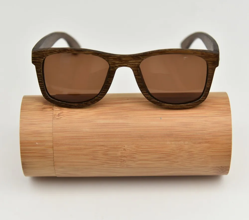Hot Selling 2018 Wooden Bamboo Sunglasses With Case Uv400 Polarized