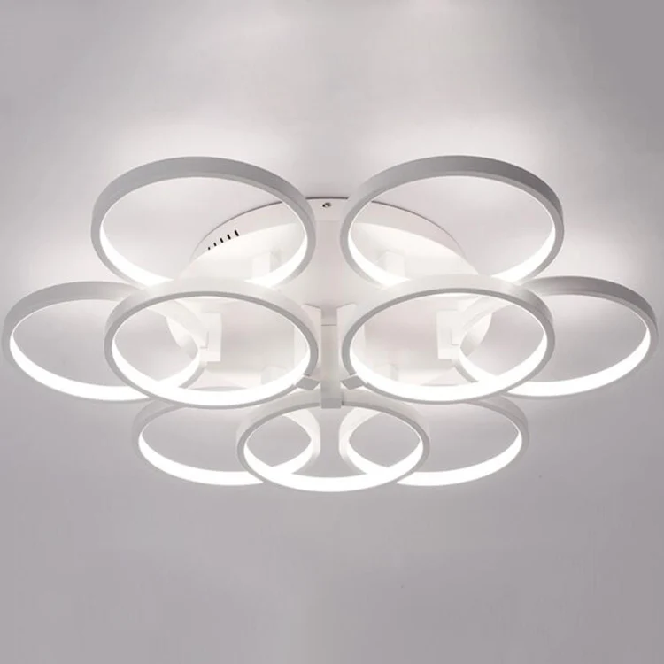 12 circles dimming fluorescent living room ceiling light