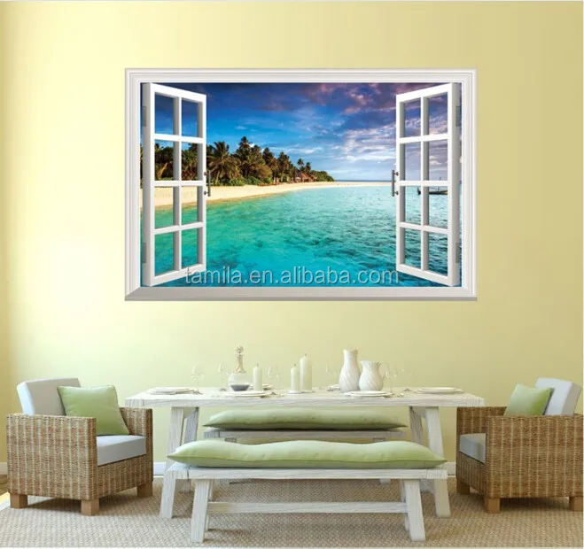 Art De La Paret 3d Platja