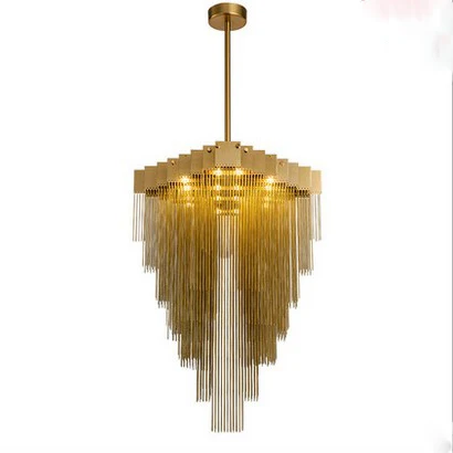 wholesale new daisy decorative chain chandeliers gold pendant gorgeous ceiling light   ETL82154
