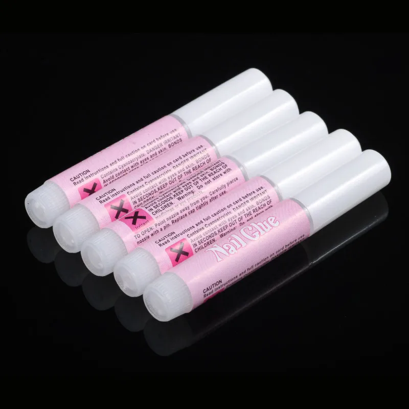 Queen Fingers Nag01 2g Pe Plastic Pink Bottle Packed Acrylic Nail Glue
