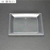 7" Clear Plastic Disposable Square Dinner plate