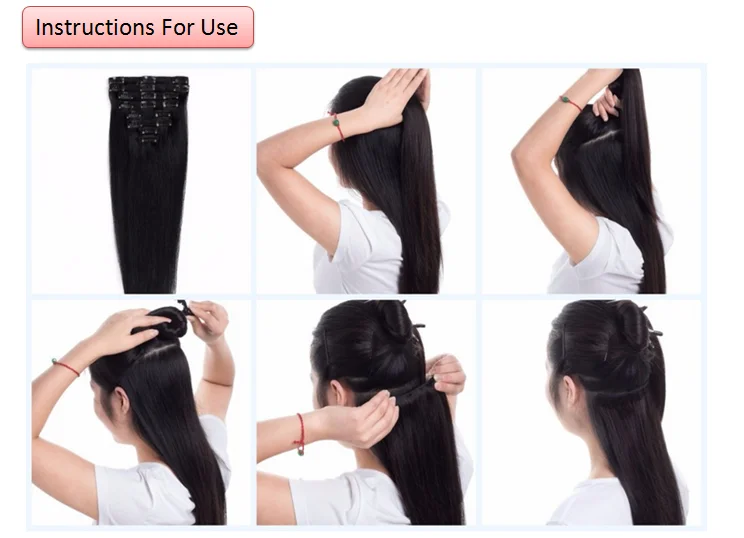 Buying From India High Quality Indian Virgin Human Hair 18 Clips