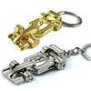 Promotion Souvenir Keyring 3D Zinc Alloy Metal F1 Racing Car Model Keychain with Custom Logo