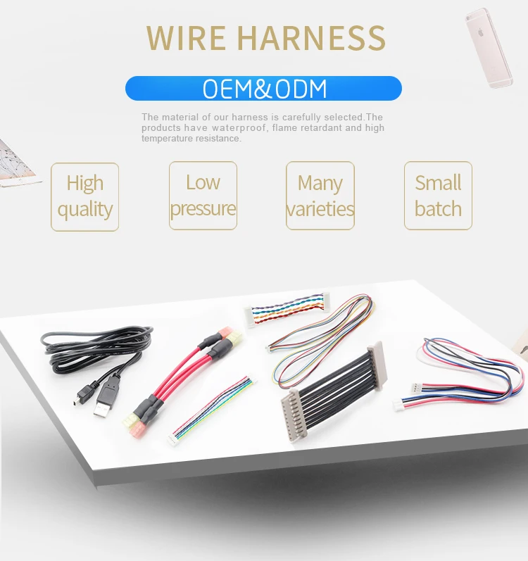 2018 Electric Steel Wire Cable Hs Code Wiring Harness Connector For