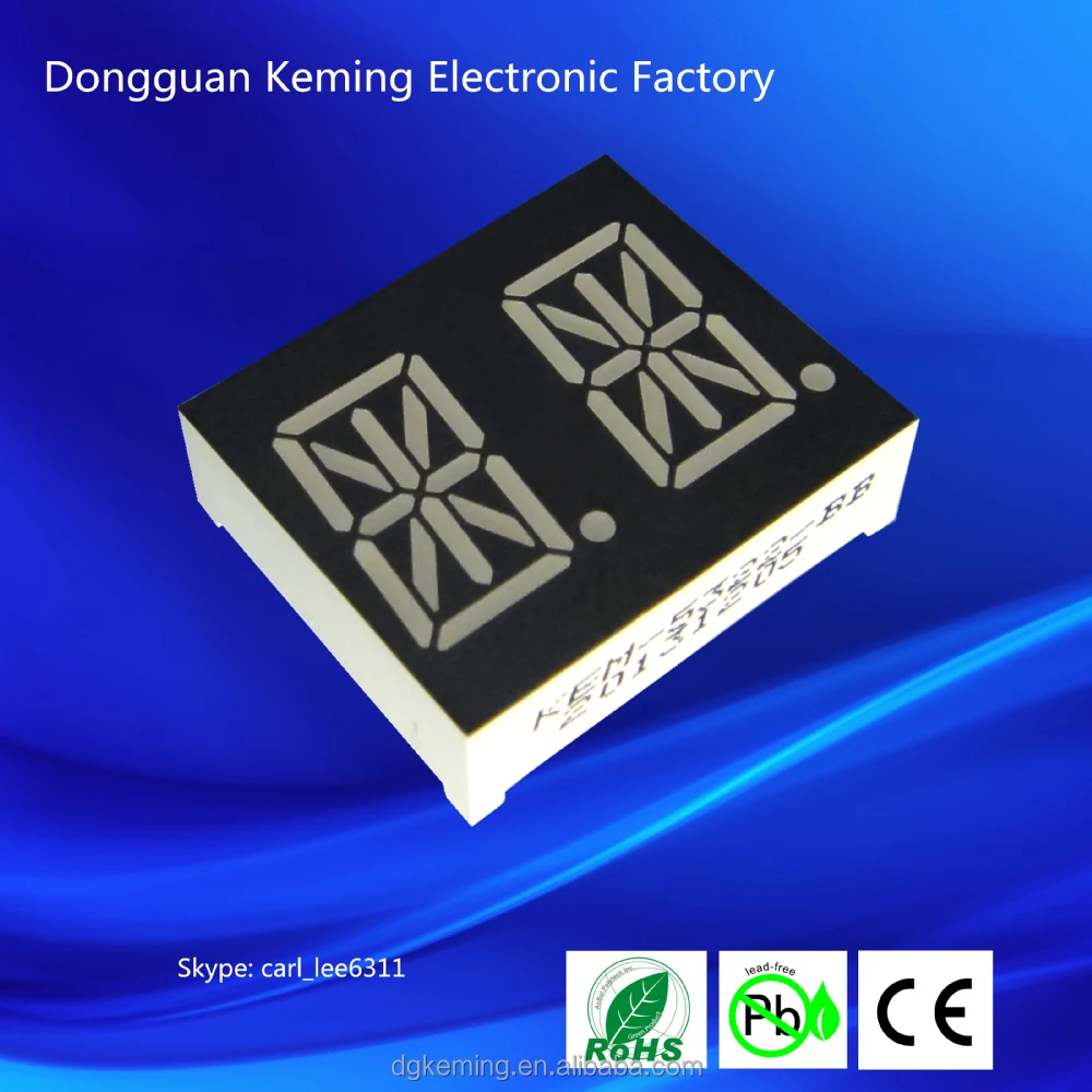14 segment display PDA54-11srwa / PDC54-11srwa DUAL ALPHANUMERIC