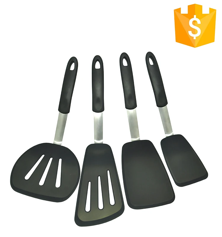 Silicone Pancakes Shovel Wide Spatula Turner Nonstick Fried Shovel Fish  Spatula Silicone Wide Flexible Turner for Nonstick Cookware Egg Cookie  Omelette 