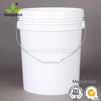 5 gallon white plastic pail