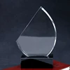 Factory wholesale custom carved blank sailing knife Blade shape cheap K9 crystal glass trophy for business awards