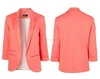 2016 walson New Womens Ladies Candy Colors Stylish Suit Jacket Blazer