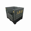 Heavy Duty Rolling Wire Mesh folding steel Plastic Box Pallet