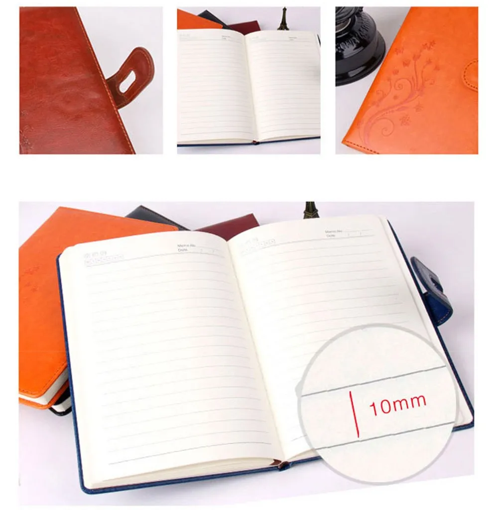 A4 A5 Journal Wholesale Hardcover Notebooks Pu Leather Cover A6 B5