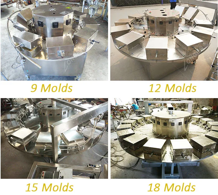 Commercial Used Pizzelle Machine Rolled Sugar Ice Cream Cone Moulding Machine
