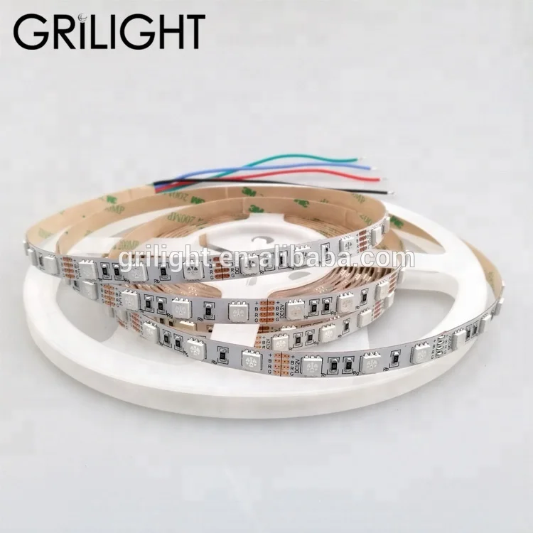 8mm width Led neon flex 12v high lumen per watt led multicolor led light strip 5050 3 chips