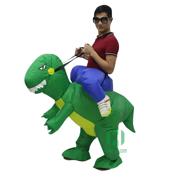 Hi Halloween Inflatable Dinosaur Christmas T Rex Costume Funny Dinosaur ...