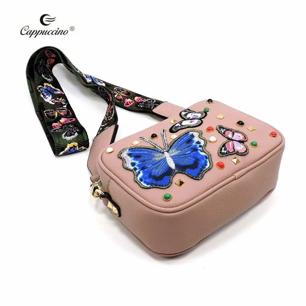 2019 cappuccino new products embroidered butterfly box cute mini