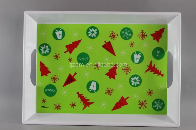 Christmas Melamine Tray Melamine Serving Tray 15inch