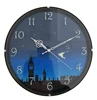 Round quartz cartoon theme kids room luminous wall clock
