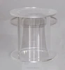 Mini Crystal Clear Acrylic Tube Riser Pedestal Stand